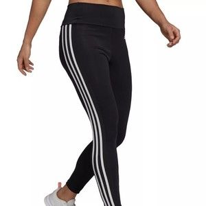 NWOT Adidas Climalite Black Striped Leggings